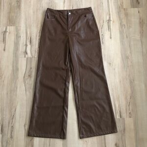 Cider Brown Wide Leg Pants